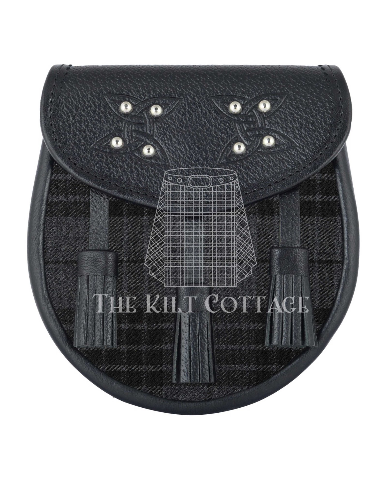 Grey Watch Tartan Sporran Grey Watch Tartan Sporran