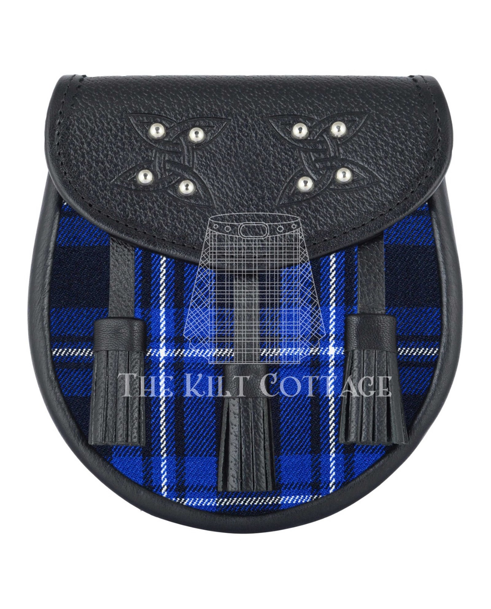 Ramsey Blue Tartan Sporran