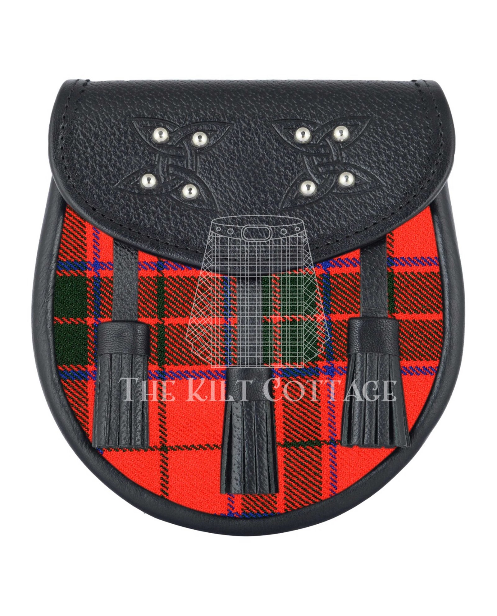 Scottish Rose Tartan Sporran
