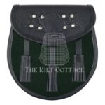 Solid Green Tartan Sporran