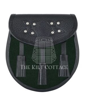 Solid Green Tartan Sporran