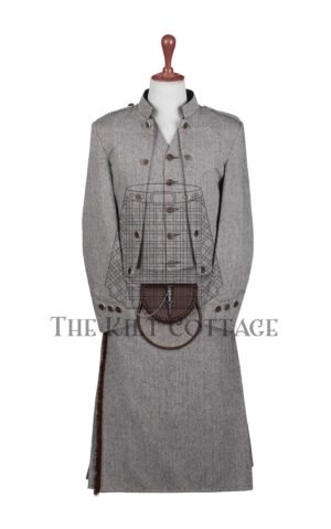Men's Gray Tweed Scottish Outfit