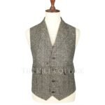 Gray Tweed Kilt Waistcoat