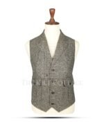 Gray Tweed Kilt Waistcoat