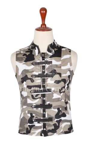 Urban Camo Punk Rock Gothic Vest