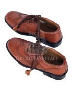 Brown Leather Ghillie Brogues Kilt Shoes
