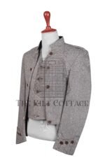 Men's outfit Gray Tweed Jackets And Vest