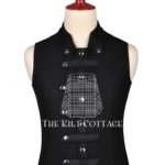 Black Velvet Cyber Goth Punk Rock Gothic Vest