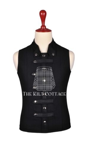 Black Velvet Cyber Goth Punk Rock Gothic Vest