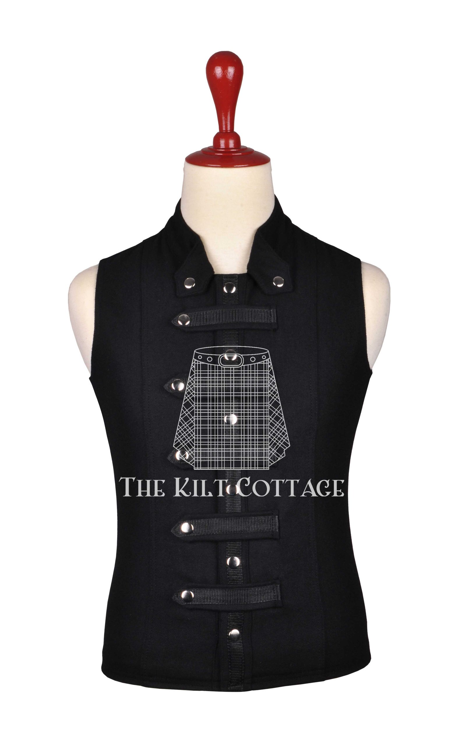 Black Velvet Cyber Goth Punk Rock Gothic Vest Black Velvet Cyber Goth Punk Rock Gothic Vest