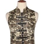 Digital Camo Punk Rock Gothic Vest