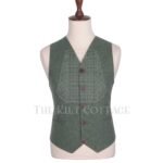 Lovat Green Wool Argyll Vest