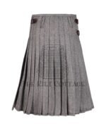 Gray Tweed Kilt Scottish Outfit