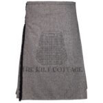 Gray Tweed Kilt Scottish Outfit