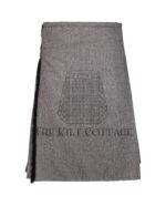 Gray Tweed Kilt Scottish Outfit