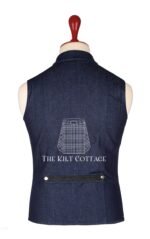 Blue Denim Punk Rock Gothic Vest