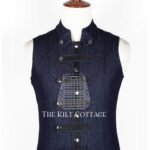 Blue Denim Punk Rock Gothic Vest
