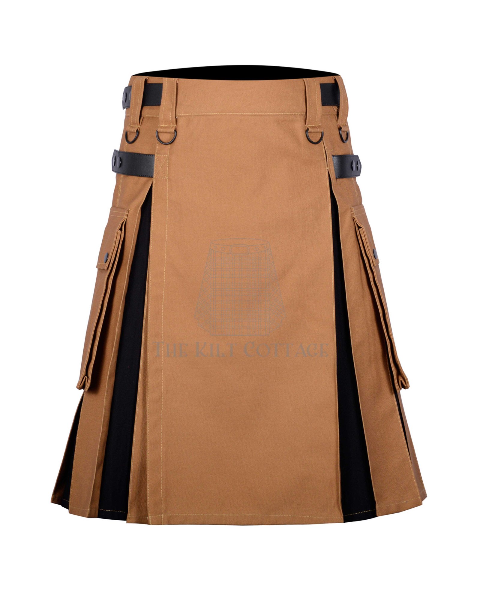 Carhartt Canvas Black Tartan Hybrid Kilt Carhartt Canvas Black Tartan Hybrid Kilt