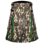 Digital Camo Irish Tartan Hybrid Kilt