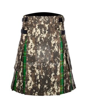 Digital Camo Irish Tartan Hybrid Kilt