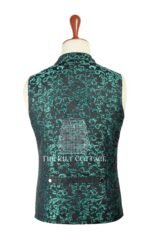 Green Barcode Punk Rock Gothic Vest
