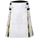White Cotton Macleod of Lewis Tartan Hybrid Kilt