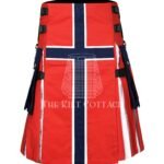 Norwegian Flag Utility Kilt