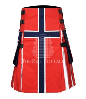 Norwegian Flag Utility Kilt