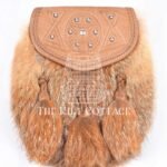 Brown Leather Real Fur Sami Dress Sporran