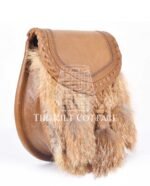 Brown Leather Real Fur Sami Dress Sporran