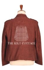Men's Maroon Tweed Jacket