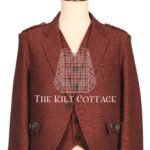 Men's Maroon Tweed Jacket