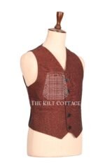 Men's Maroon Tweed Jacket