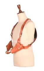 Men’s Vintage Brown Leather Shoulder Holster Rig
