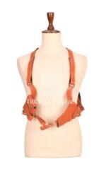 Men’s Vintage Brown Leather Shoulder Holster Rig