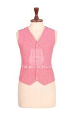 Women's Pink Tweed Waistcoat