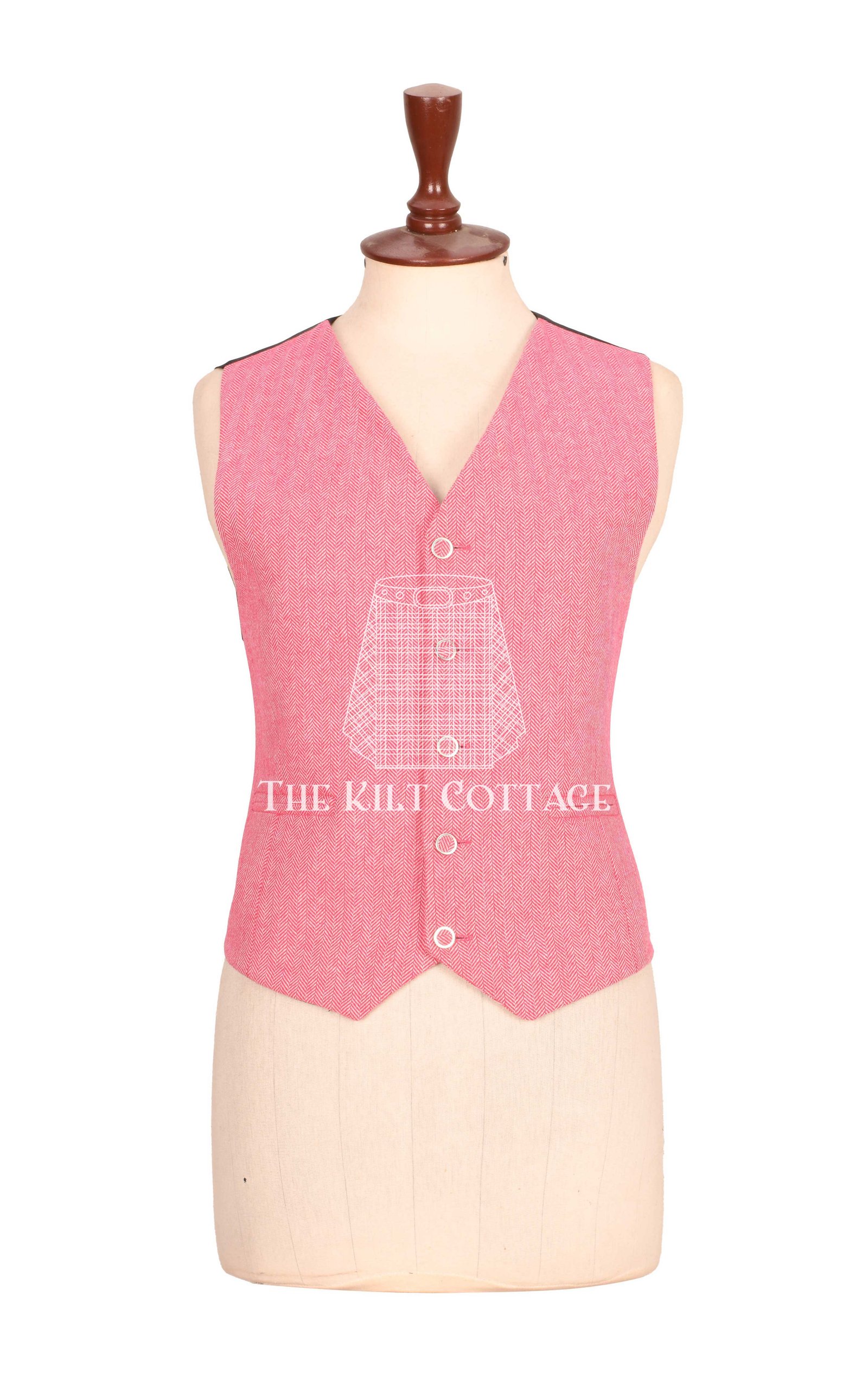 Women's Pink Tweed Jacket (5) Women's Pink Tweed Waistcoat
