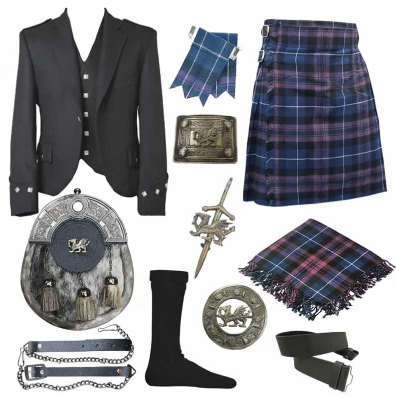 Men's Scottish Argyll Kilt Outfit