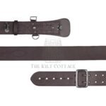 Brown Leather Silver Accessories Sam Browne Belt