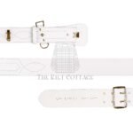 White Leather Gold Accessories Sam Browne Belt