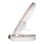 White Leather Gold Accessories Sam Browne Belt