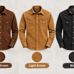 Classic Men’s Western Shirt – Suede Cowboy Shirt